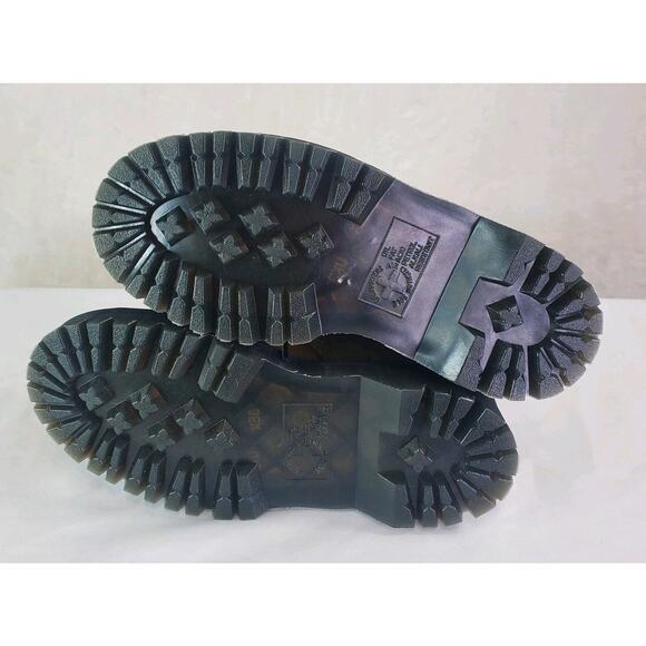 Dr Martens 1460 Bex Olive Green Smooth Leather Boots Women Sz 5 ~ Men Sz 4 Doc - Picture 8 of 10